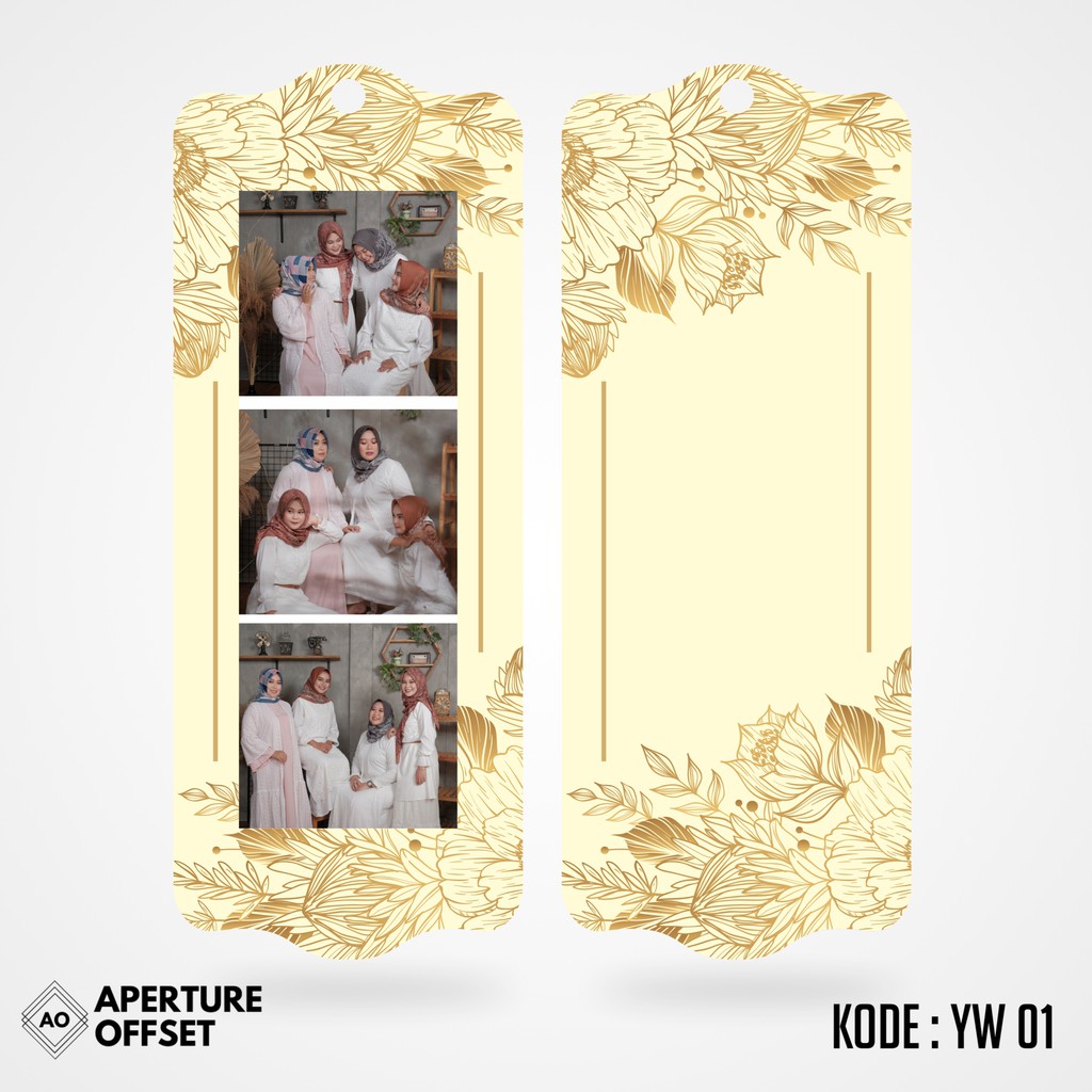 Frame Photobooth Strip 2R kertas photo aksesoris bingkai 1 lembar YW01