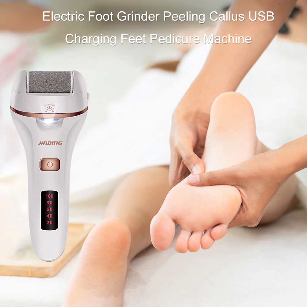 Alat  Elektrik Menghilangkan Kulit Mati Portable Elektrik  Pedicure Menghilangkan Kulit Mati Kapalan Penghalus Tumit Kaki Roller callus remover