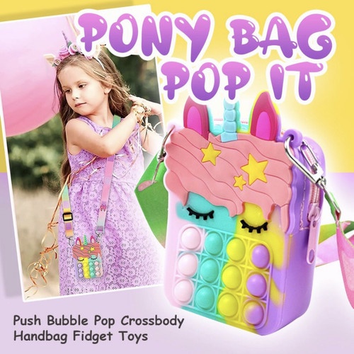 Pony Bag Pop It Tas Pop It Squid Game Tas Slempang Anak Popit Mainan Anak Tas Popit