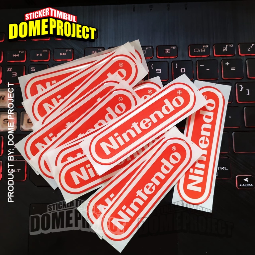 STIKER MOTOR TIMBUL EMBLEM NINTENDO PANJANG AKSESORIES AKSESORIS SEPEDA MOTOR