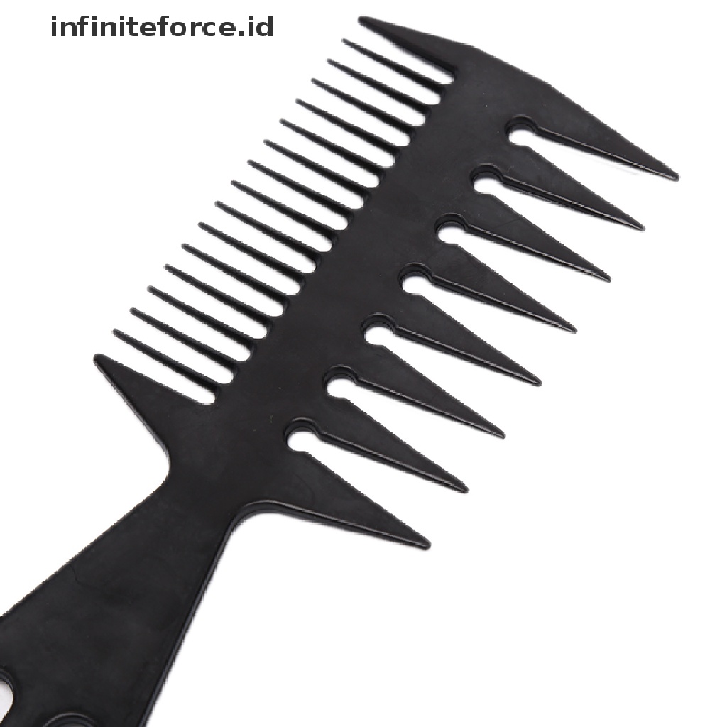 Infiniteforce.id Sisir Brush Gagang Kayu Peralatan Potong Rambut / Salon / Barber