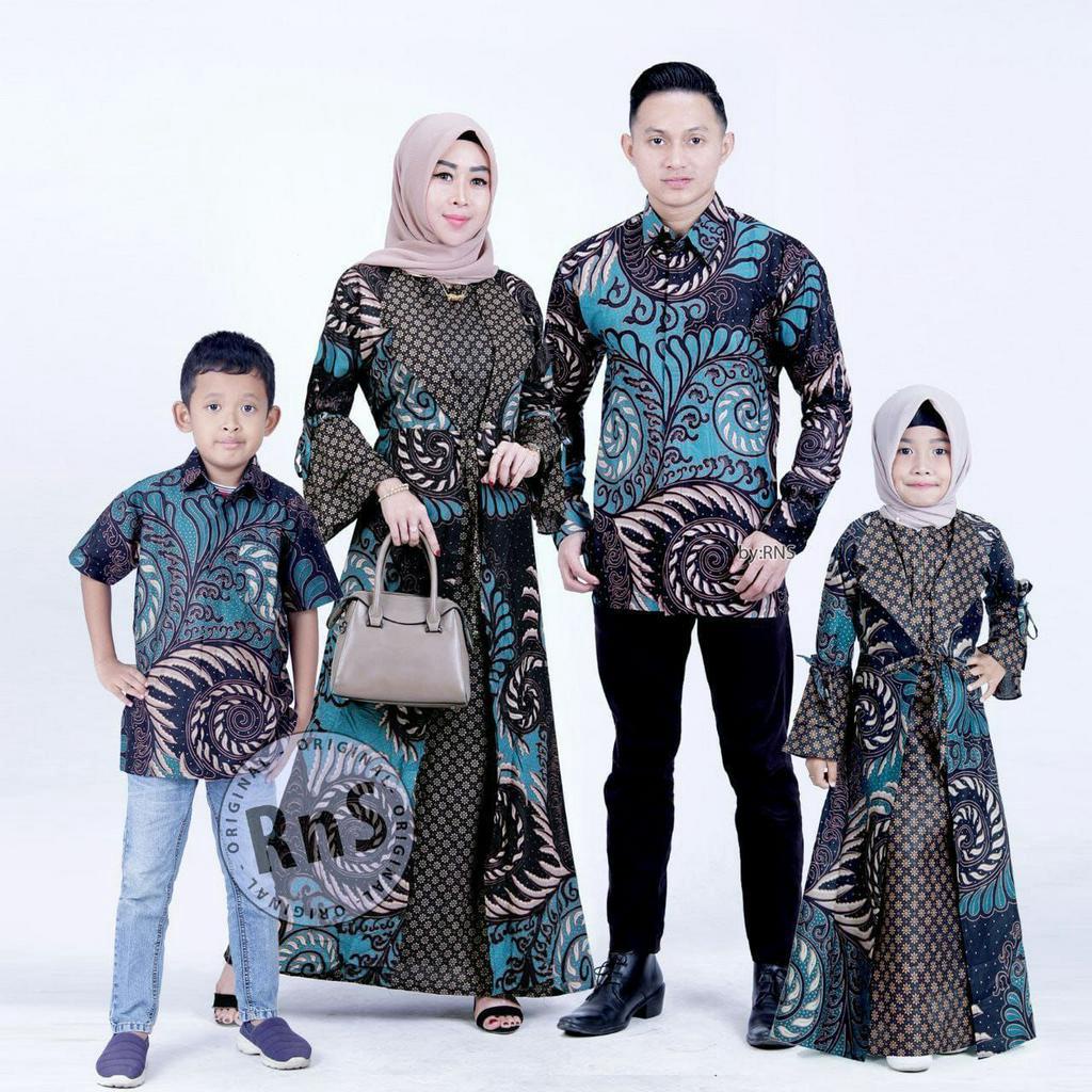 Saroja | Couple Batik Gamiss Jessy kerah Jas Motif Puser (3 Warna)