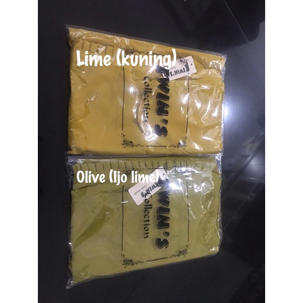 SALE CUCI GUDANG TWINS | Khimar Mini KCB TALI Ceruty babydoll