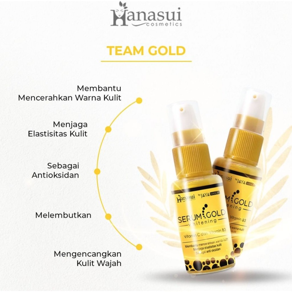[BPOM] SERUM HANASUI VIt C Collagen Whitening Anti Acne Jaya Mandiri Original BPOM Pink Orange Emas-4