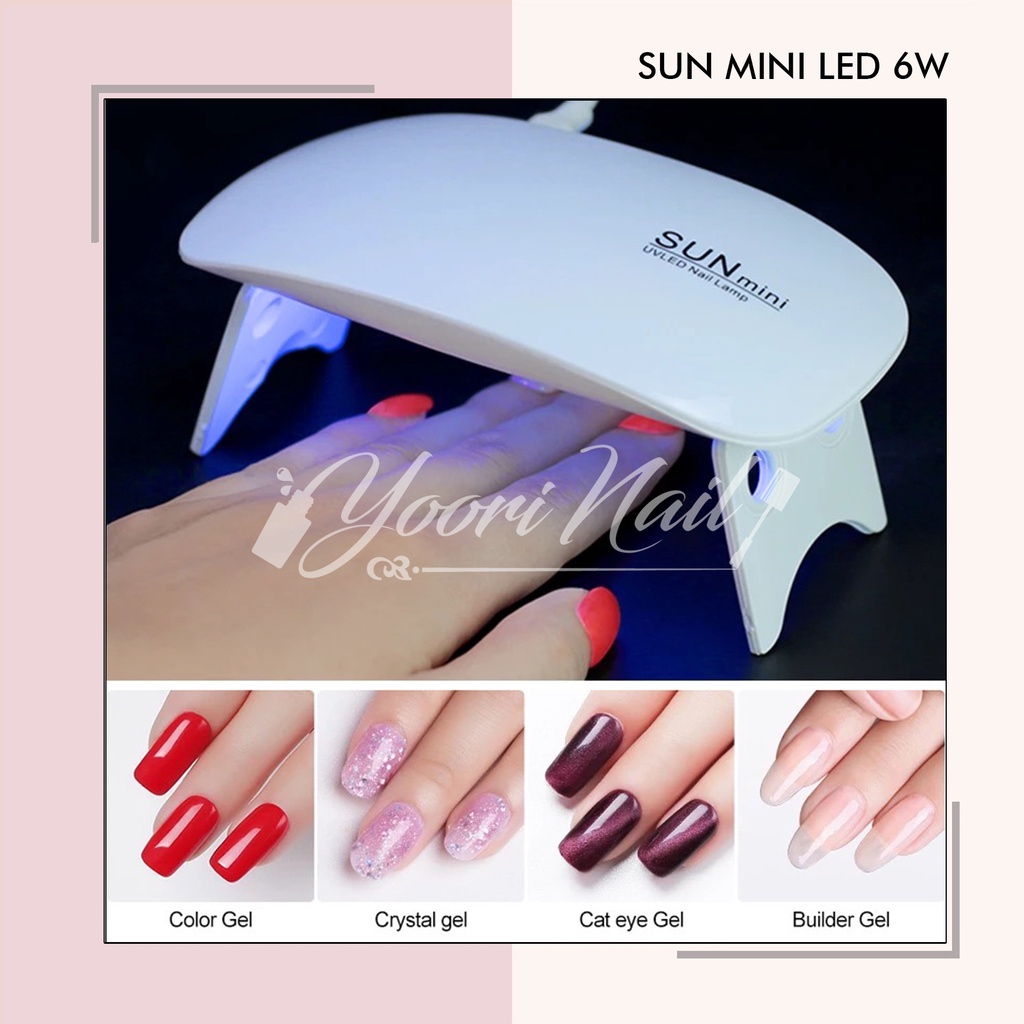 Mini LED 6w nail uv led lamp pengering kutek nail dryer