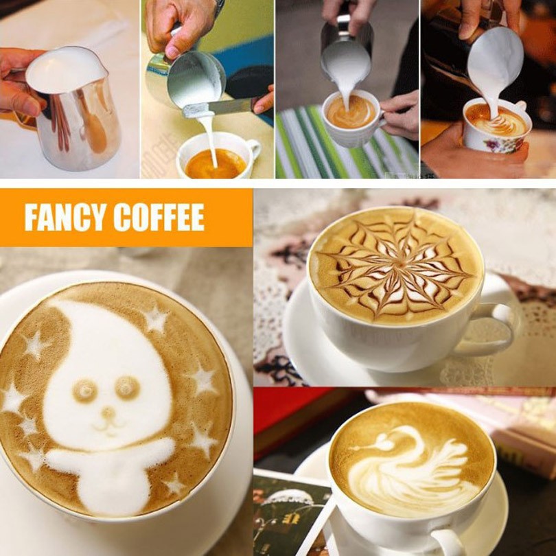 Grab medan OneTwoCups Gelas Pitcher Kopi Espresso Latte Art Stainless Steel 350ml - J068