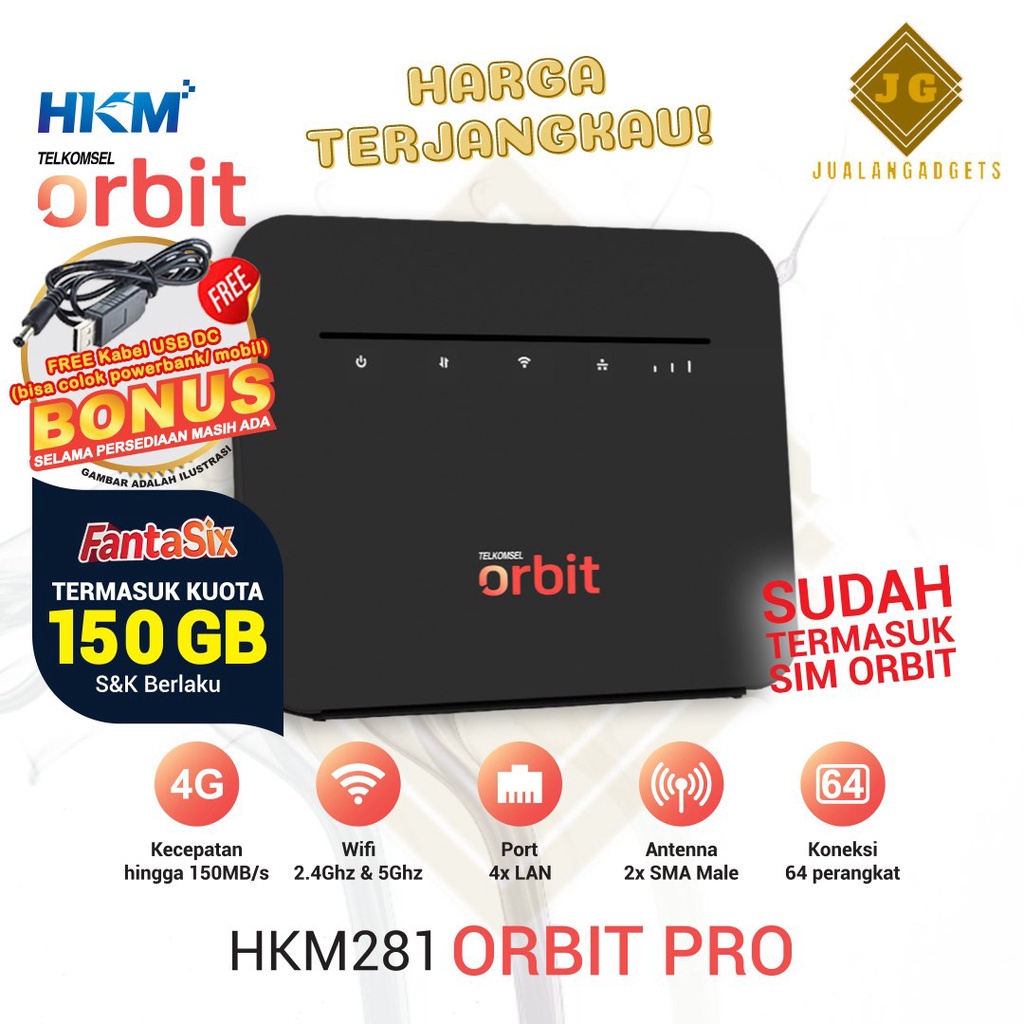 Telkomsel Orbit Pro HKM281 Modem Router