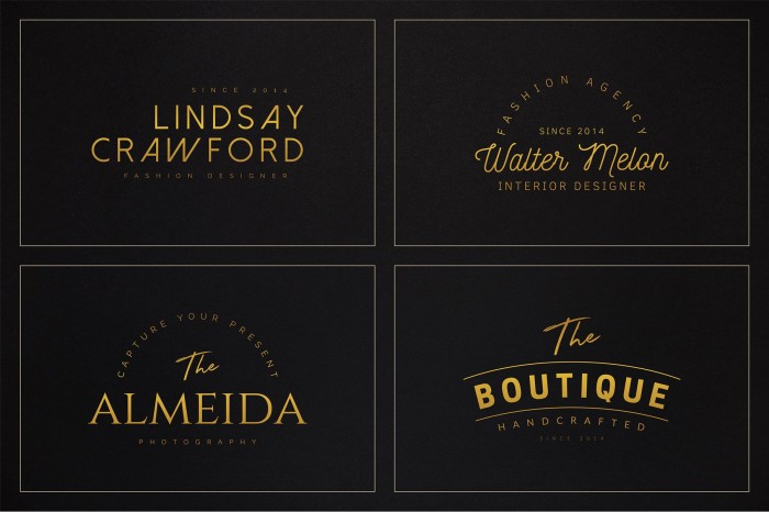 120 Elegant Premade Logo Pack - Photoshop &amp; Illustrator