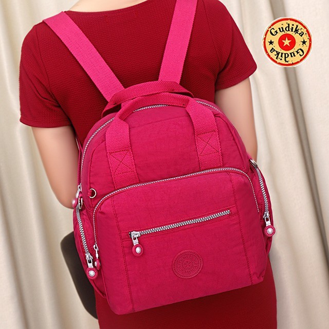 GUDIKA 5023 - Tas Ransel Laptop Wanita Kekinian Import Original Terbaru Bahan Nilon Waterproof Anti Air Premium Korea bisa muat banyak barang banyak slot kocek terlaris - tas wanita - tas cewek - tas kerja - tas laptop - rangsel - gudika bag - tas gudika