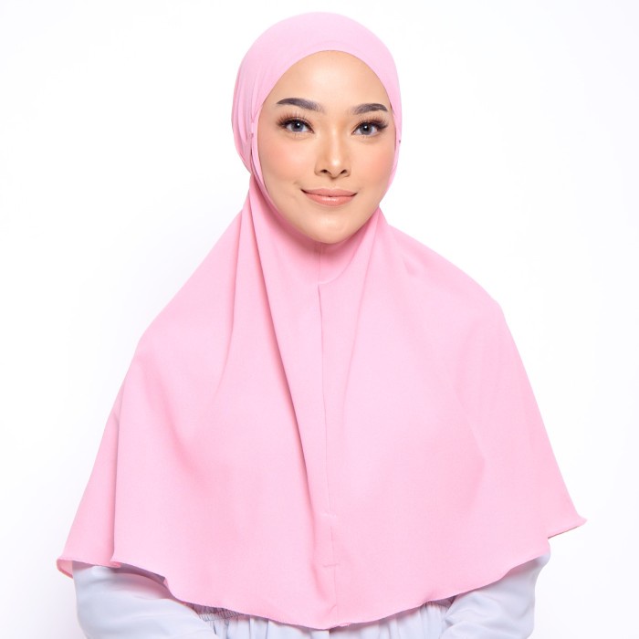 ZM Zaskia Mecca - Izy Dusty Pink Hijab Kerudung Bergo