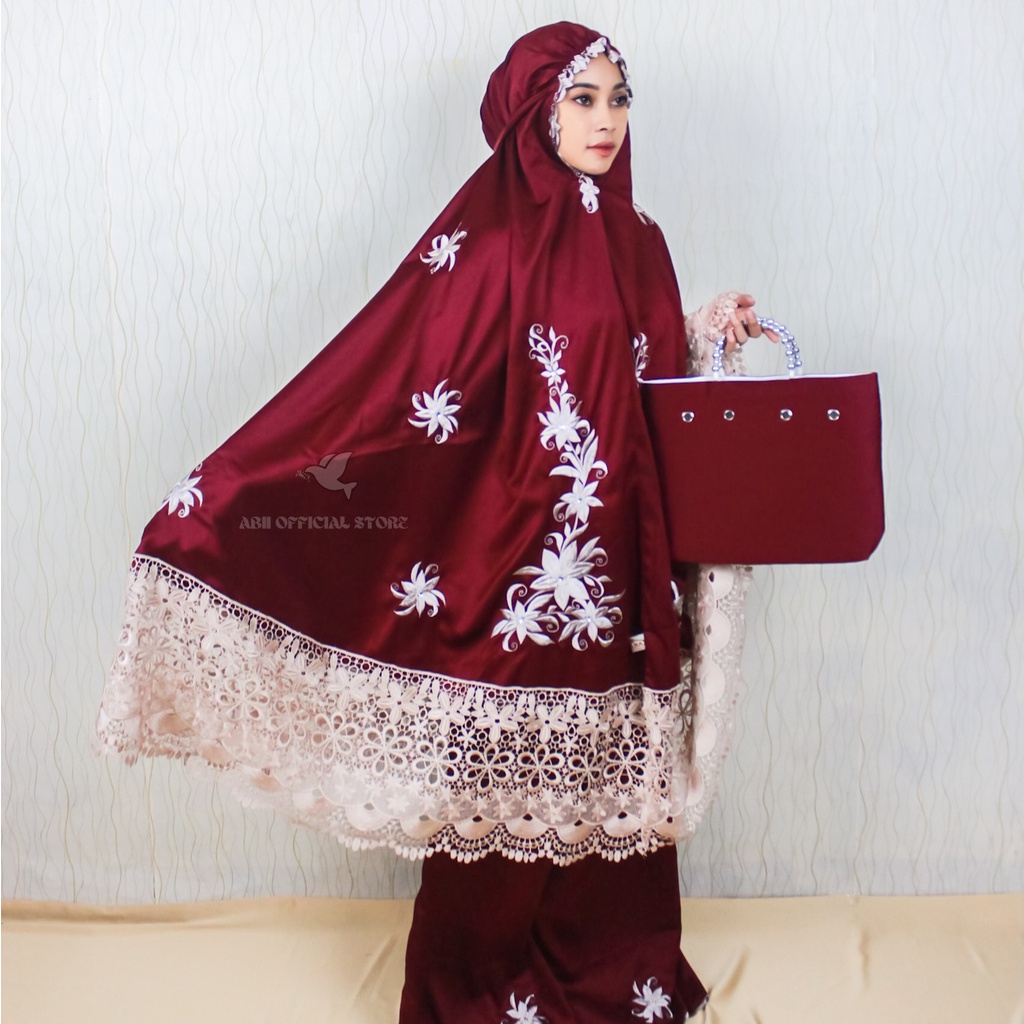 Mukena dewasa terbaru 2021 bordir renda diamond