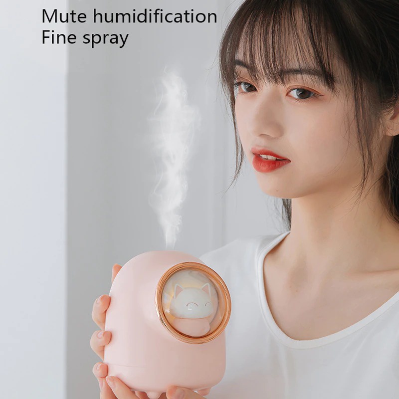 OLOEY Mini Air Humidifier Aromatherapy Oil Diffuser USB Cute Squirrel