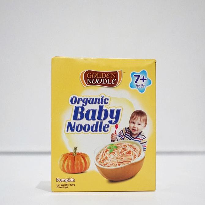 

Terlaris# Golden Noodle Organic Pumpkin Baby Noodle 200Gr