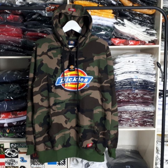 Hoodie DICKIES ARMY GREEN BLACK TERMURAH