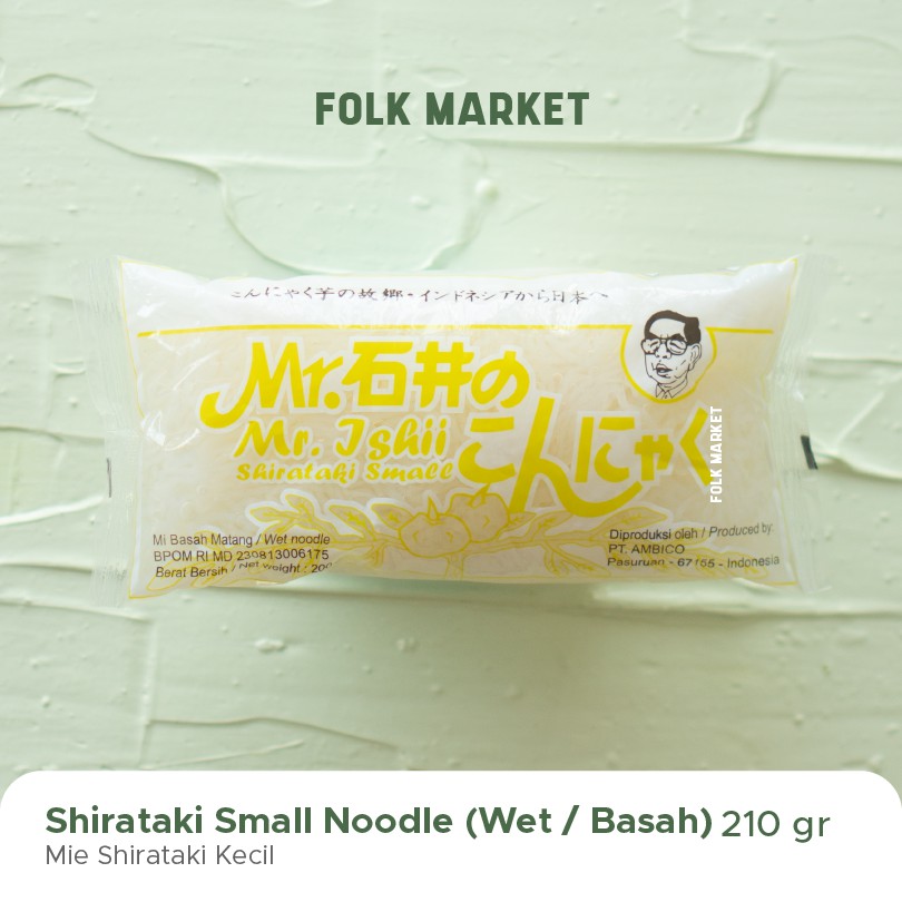 

Mr. Ishii Shirataki Small Noodle 200 gr | Mie Basah Kecil Bihun Shirataki Kuning Ketogenic