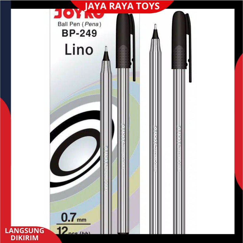 ( PROMO ) 12 PCS Pulpen / Ballpen Pen Joyko BP-249 Lino / Pena ( 1PAK )