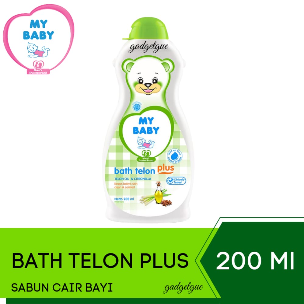 MY BABY Bath Telon Plus sabun mandi bayi 200ml Sabun Cair Bayi my baby sabun cair sabun mandi cair o