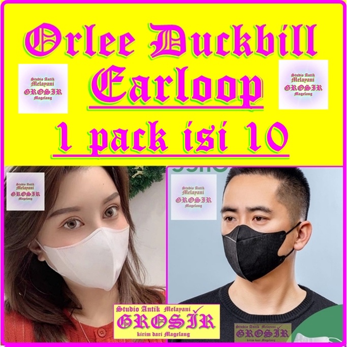 MASKER ORLEE DUCKBILL HIJAB isi 10 - 24900 - MASKER ORLEE DUCKBILL EARLOOP - MASKER ORLEE DUCKBILL H