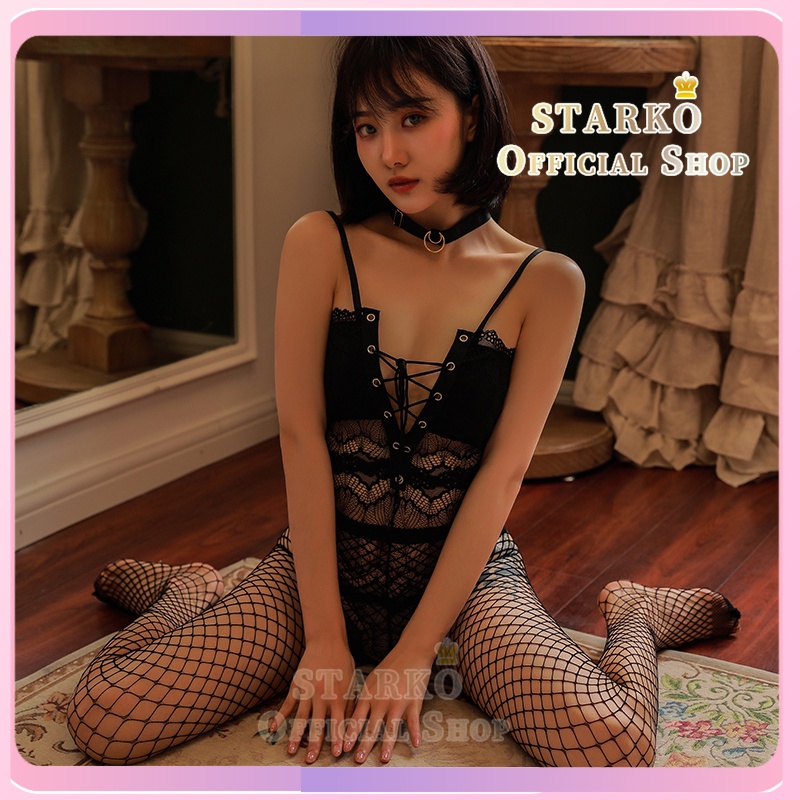 Starko Sexy Lingerie Premium Hot Baju Tidur Wanita Sexy Setelan Wanita Lingerie Set Piyama Allsize M