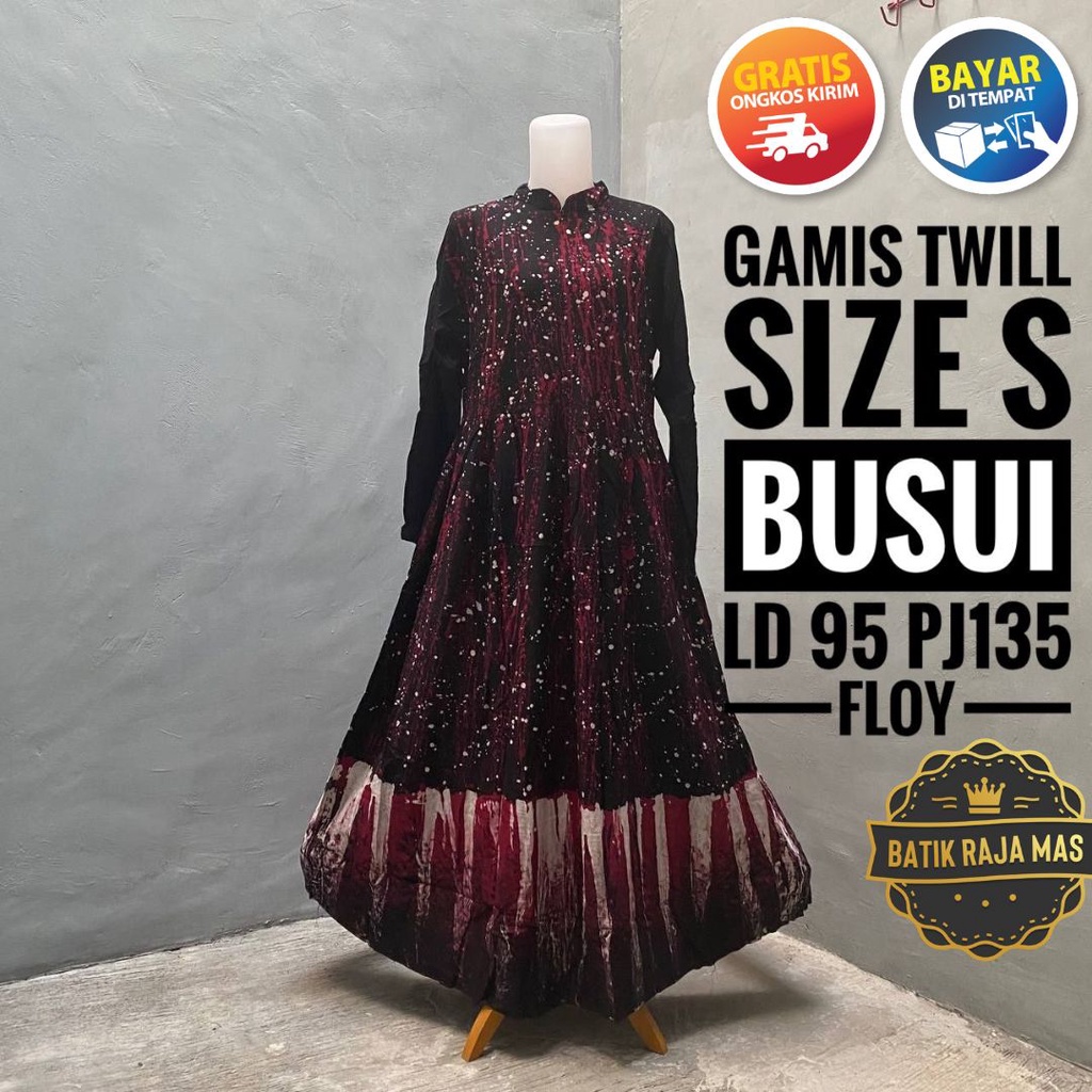 Dress Gamis Wanita Remaja Dewasa Terbaru Syari Modern Kekinian Rayon Twill Ori Pekalongan Busui Frie