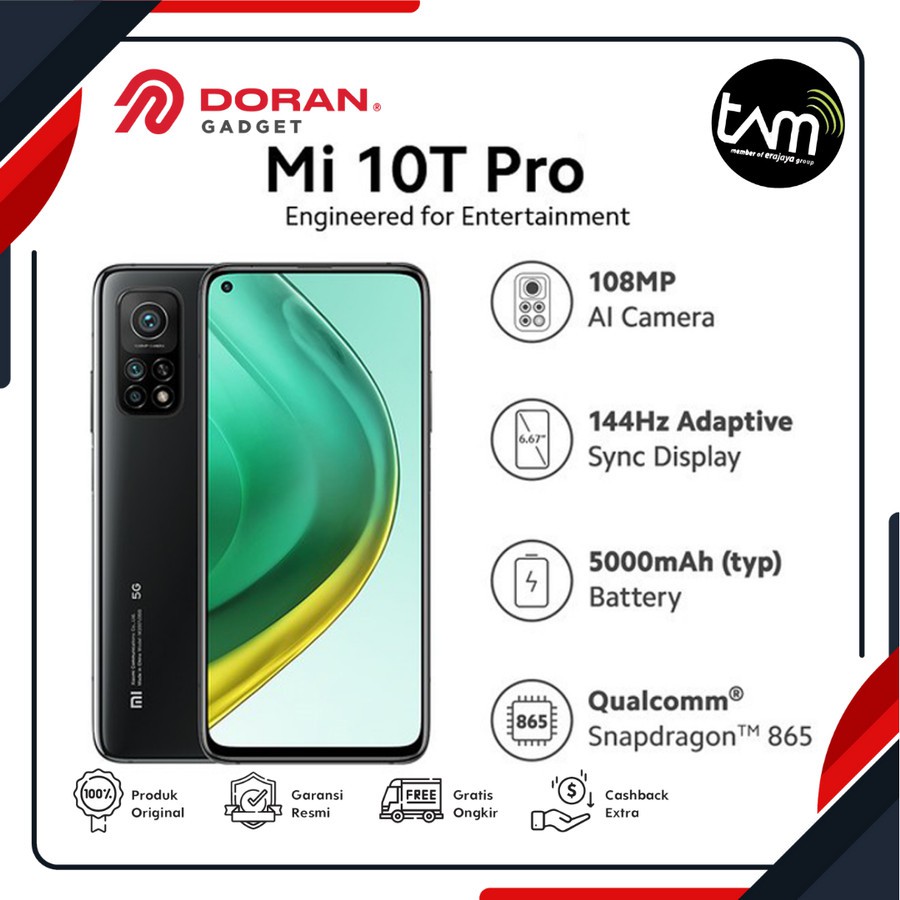 Xiaomi Mi 10T Pro 8/128GB 108 MP - Garansi TAM 1 Tahun