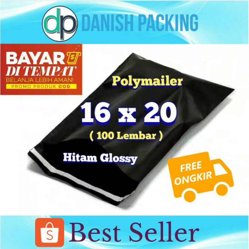 

PLASTIK ONLINE SHOP 16 X 20 ( 100 Lembar ) POLYMAILER