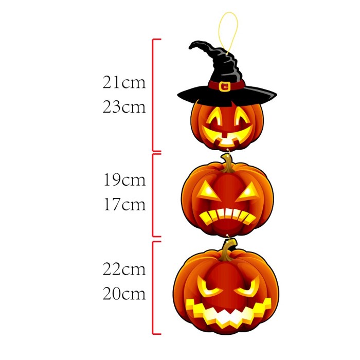 Gantungan Labu Susun Dekorasi Banner Pumpkin Jack O Lantern Halloween