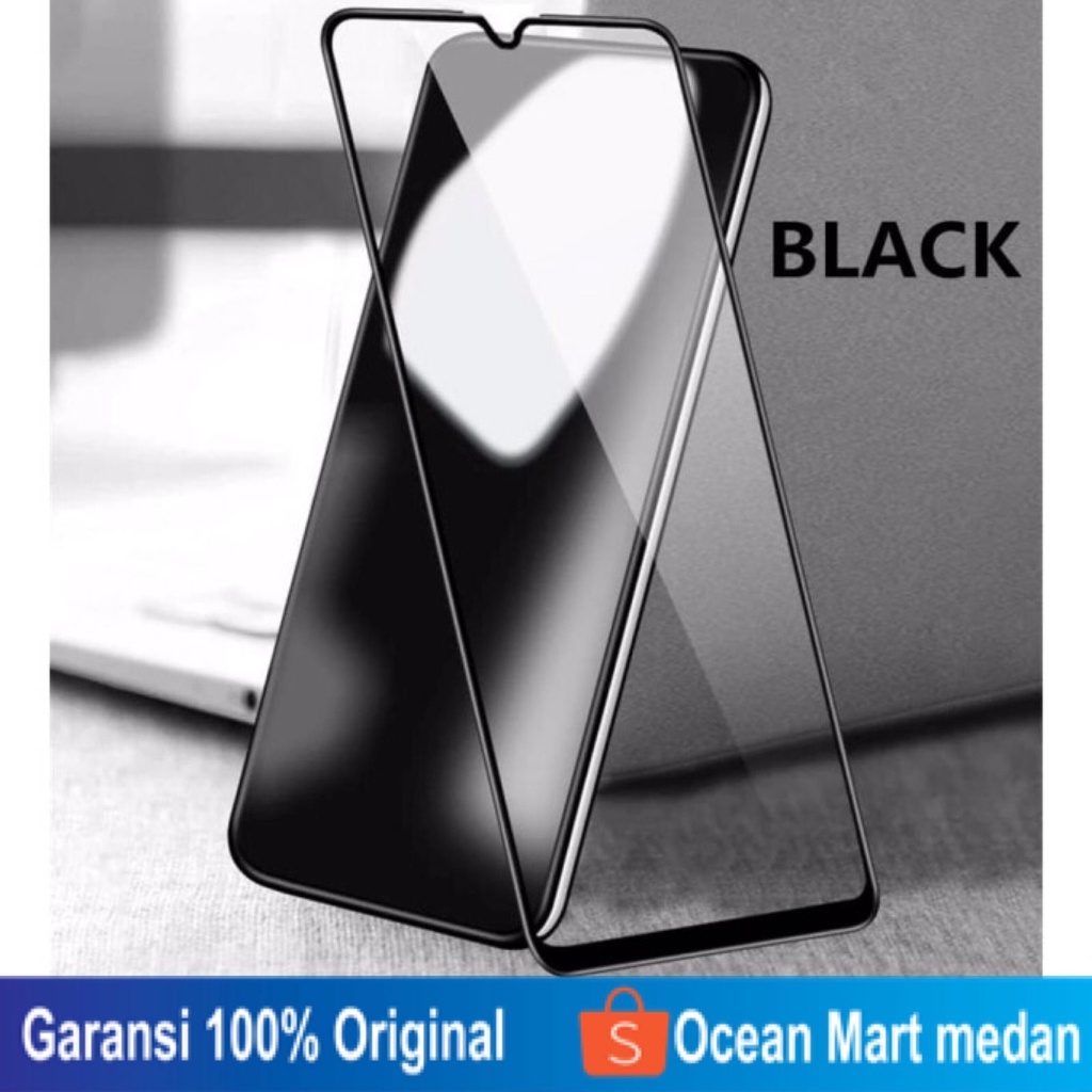 Tempered Glass 9D Full Glue Cover Anti Gores Samsung A11 A20 A72 A21s A01 M40 Screen Protector Pelindung Layar HP