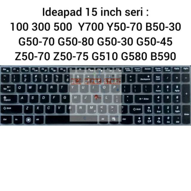 Keyboard Protector Lenovo Ideapad 300 500 700 Z560 Y700 Y50 G50 Flex-15 15&quot;