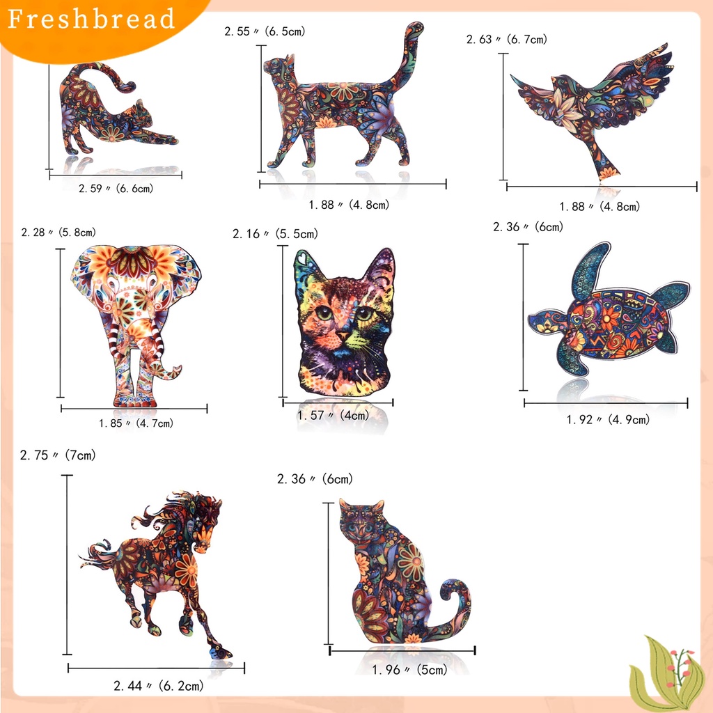 [ TERLARIS]Brooch Pin Lightweight Store Conveniently Alloy Animal Shape Brooch Pins Set Unisex for Party