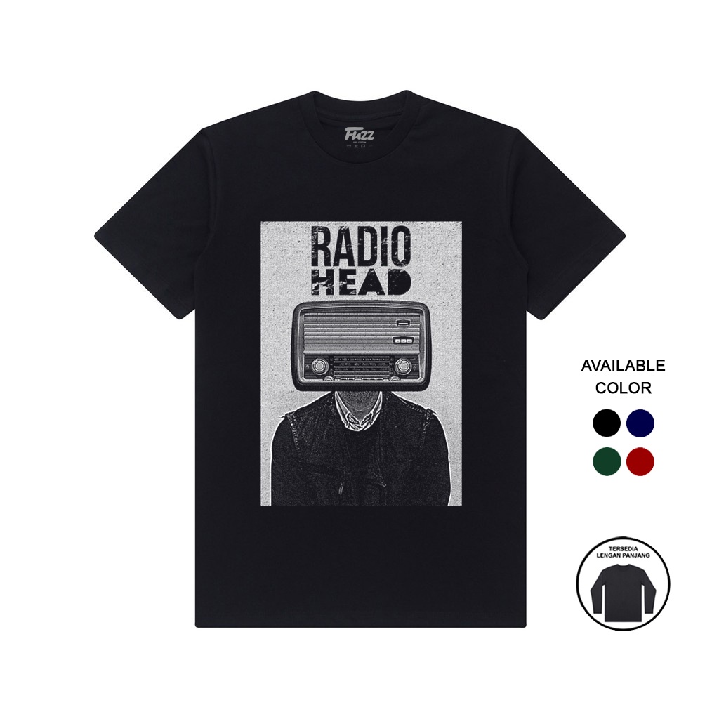 Baju Kaos Band Radiohead T Shirt Distro Musik Rock Pria Wanita Premium Oversize