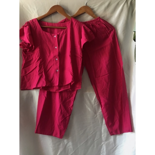 TERMURAH DI SHOPEE! SET CACA BUSUI-Pink fanta