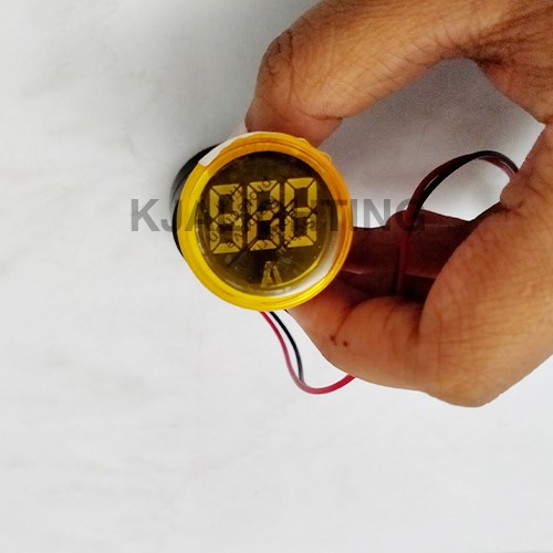 PILOT AMPERE METER 100 A KUNING BULAT