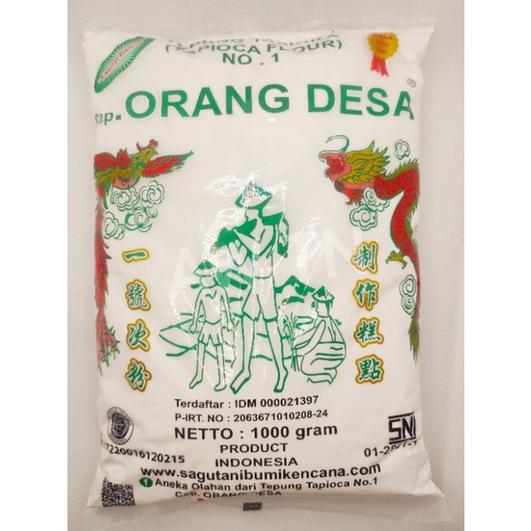 Tepung sagu / teping tapioka cap orang desa 1kg