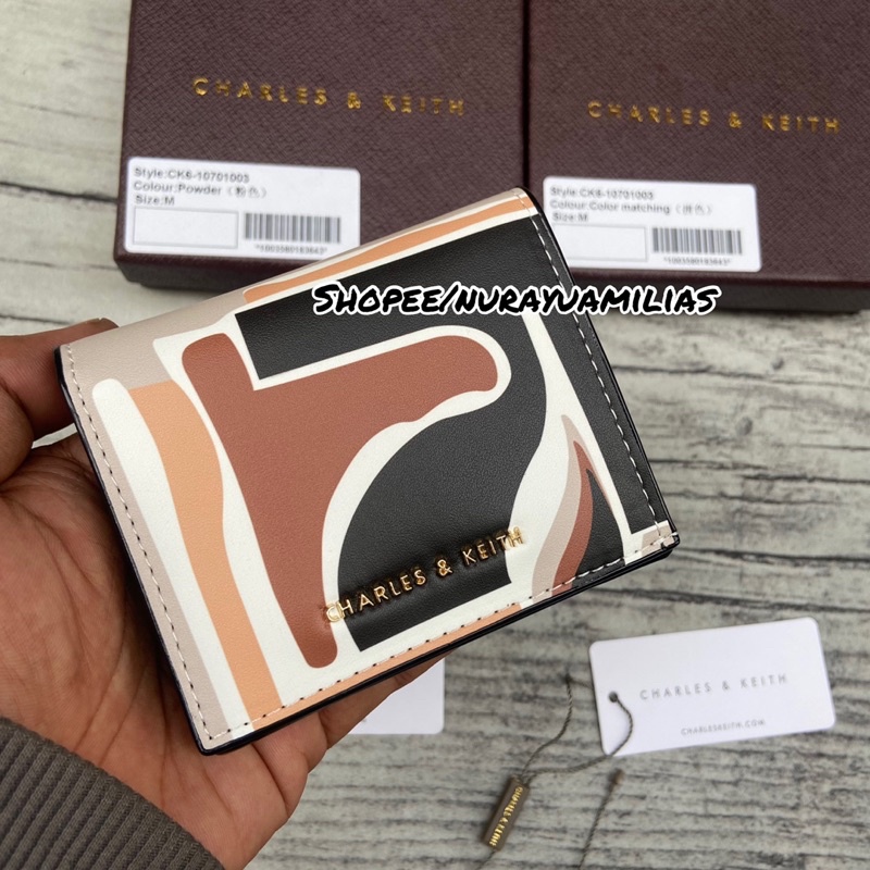 Dompet wanita Charles and keith original import dompet kartu wanita branded card holder CNK