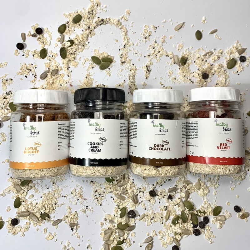 

BUY 4 GET 1 FREE DIY Overnight Oats HEALTHYBREAK MIX SEMUA RASA
