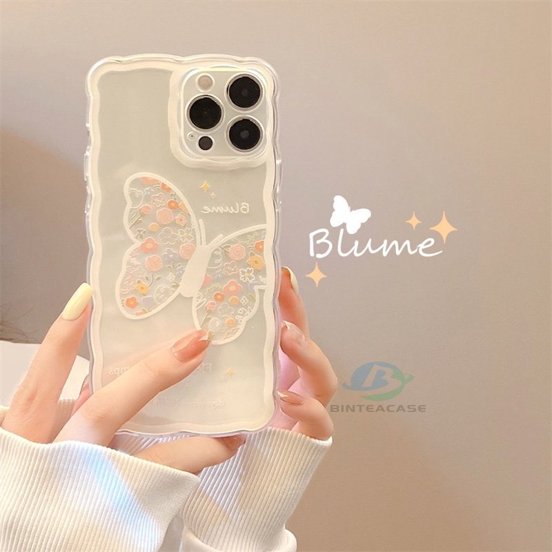 Casing TPU IPhone 14 14 Pro MAX 11 Pro 11 Pro MAX 12 12 Pro 12 Pro MAX IPhone 13 Pro MAX X XR XS MAX 6 6S 7 8 Plus Motif Butterfly