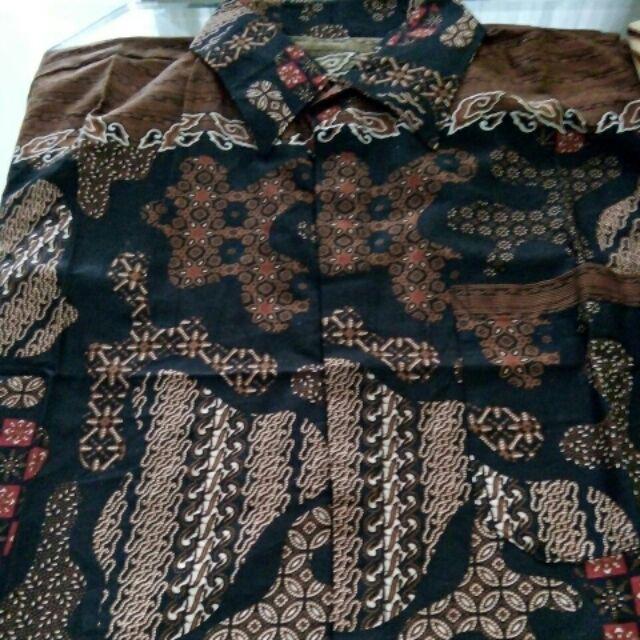 Kemeja Batik Pria Lengan Pendek M L Xl Xxl Seragam Batik