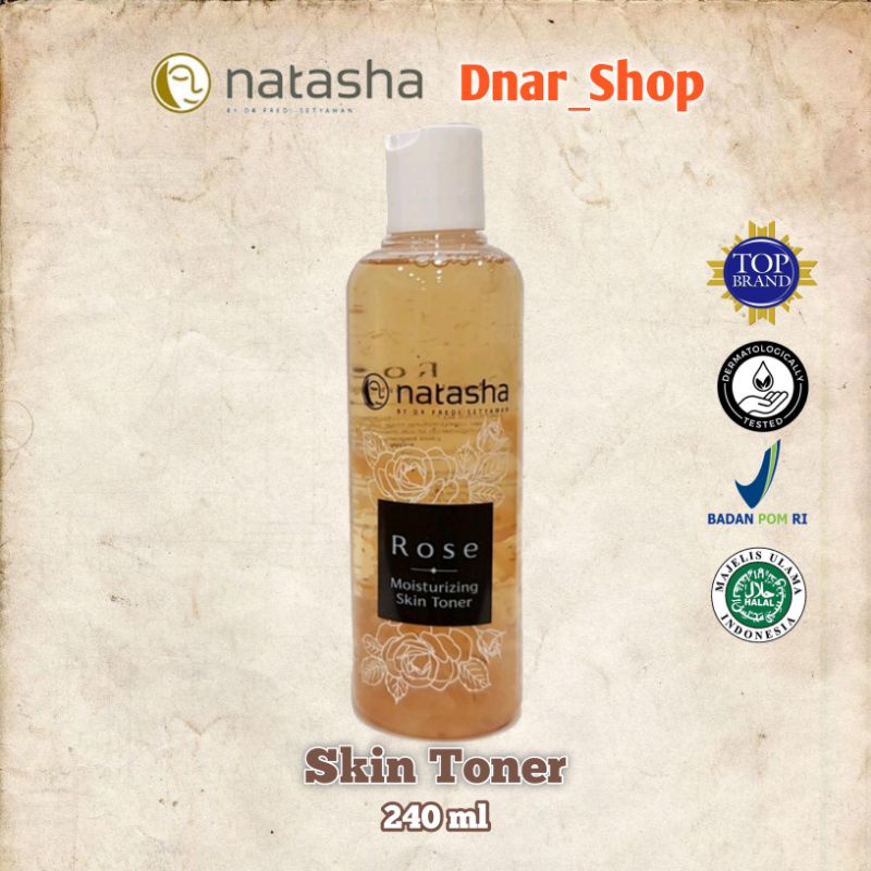 NATASHA MOISTURIZER SKIN TONER ROSE Skincare Pelembab Penyegar Wajah 240 ML