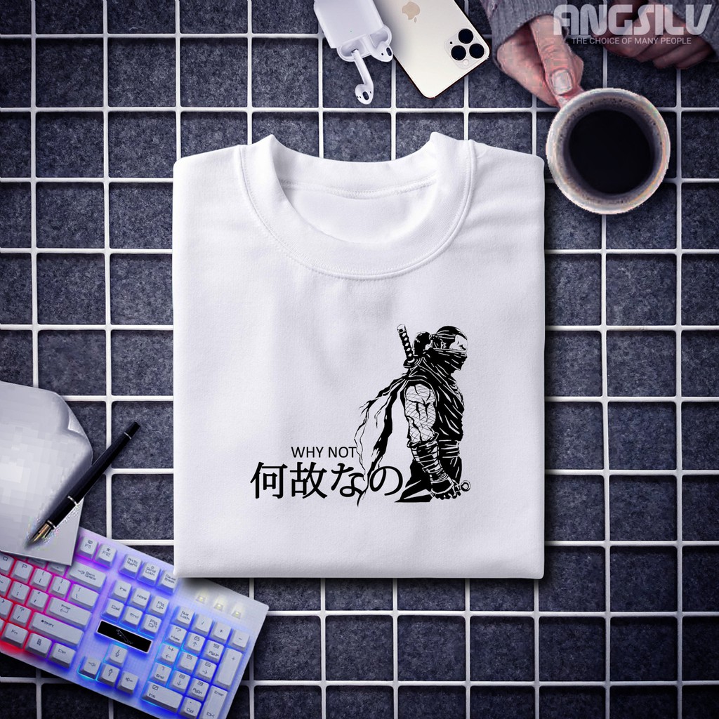 Kaos Kata Kata Why Not Kaos Pria Wanita Distro | Cotton 30s Original | Jepang