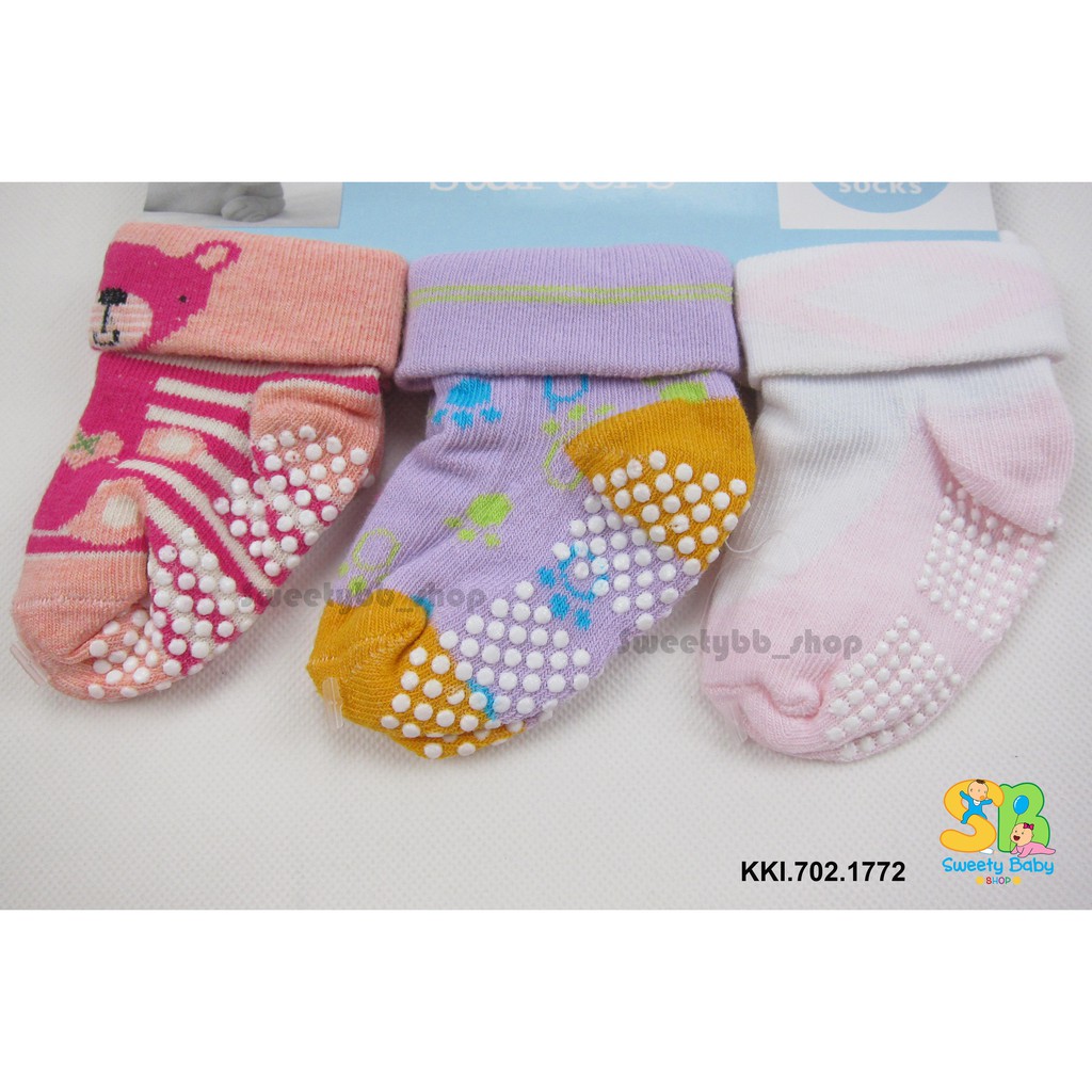 Kaos kaki bayi carte anti selip (isi 3)