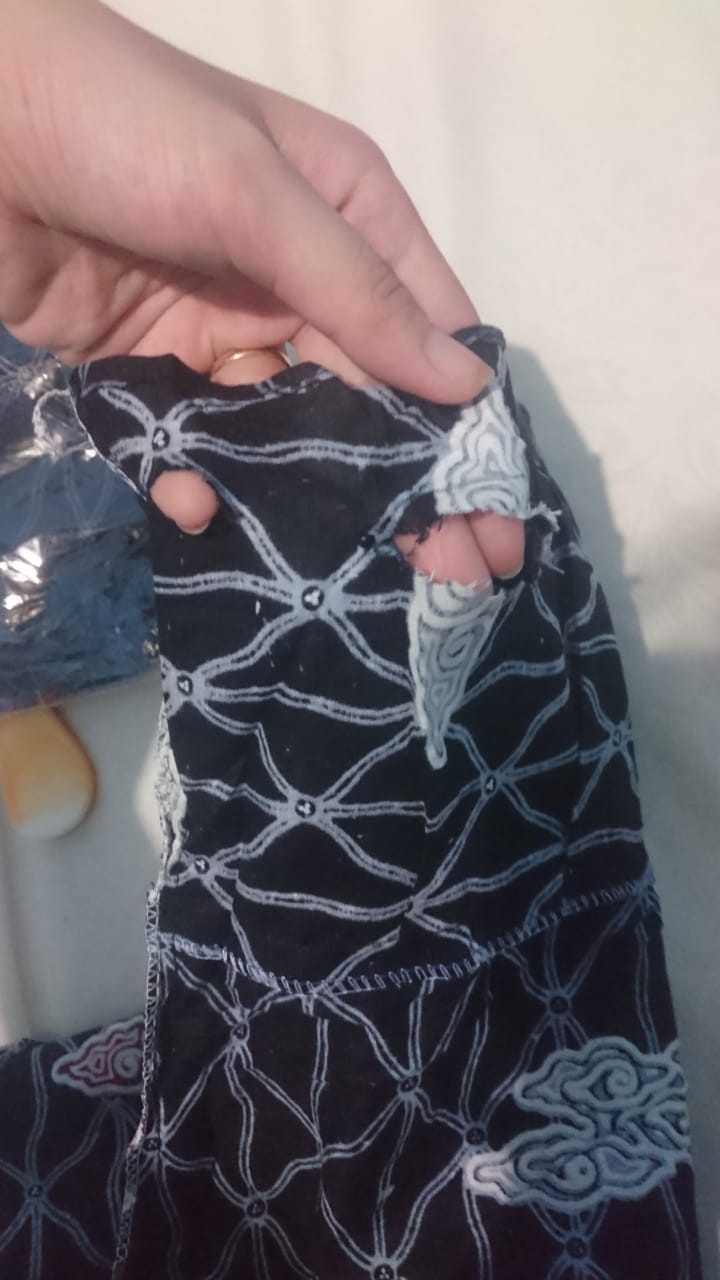 Fashion Atasan Batik Pria Wanita Anak Couple Keluarga Seragam Formal Motif Awan Hitam Termurah