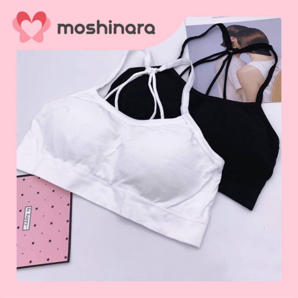 BH Sport Wanita Bra Tanpa Kawat Jumbo Sorex Remaja Tali Crop Top Korea Underwear Bralette