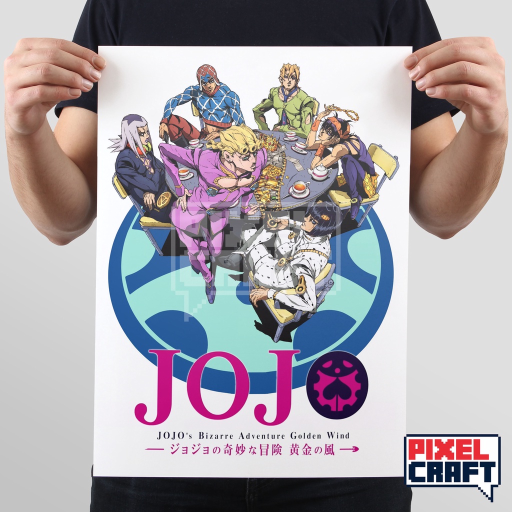 Poster Dinding Anime JOJO BIZZARE ADVANTURE Size - A3