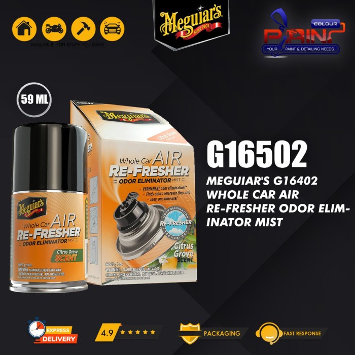 Meguiars Whole Car Air ReFresher Odor Eliminator - Citrus Grove