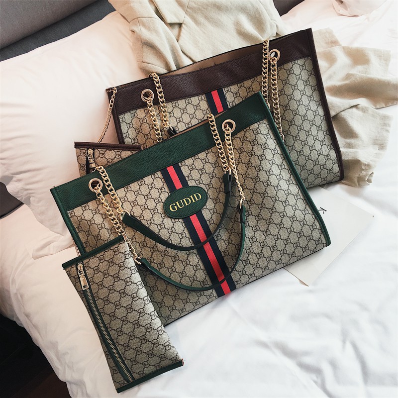 2 IN 1 TAS WANITA IMPORT TAS BAHU WANITA BRANDED ORIGINAL SHOULDER BAG BESAR DAN DOMPET KECIL