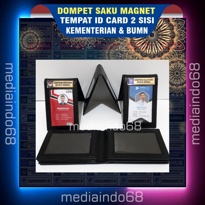 

Eklusif Tempat Id Card Dompet Saku 2 Sisi Hemat