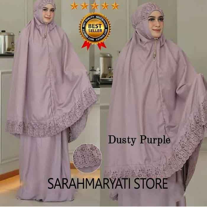 COD MUKENA DEWASA JUMBO Mukena Dewasa Jumbo Murah Bahan Rayon Premium Full Bordir Mewah Tile Dua Sus
