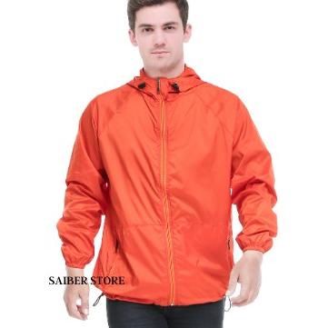 Serbu Spesial Jaket Olahraga Parasut Jaket Running Sepeda Waterproof Pria Wanita