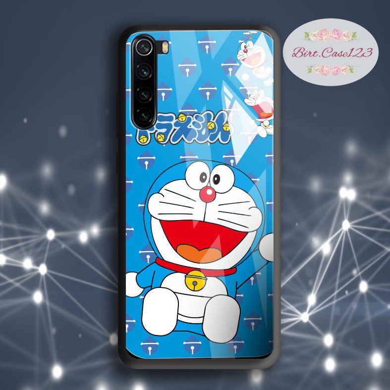 back case glass doraemon Oppo A3s A1k A5 A9 2020 A7 F9 A5s A31 A52 A53 A92 A37 A57 A59 A71 BC5092